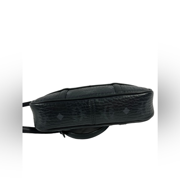 MCM Michael Cromer Delmy Visetos Mini signature black shoulder bag chain - Picture 7 of 16
